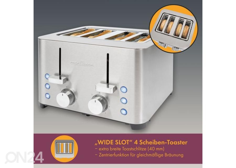 Röster 4 viilule ProfiCook PCTA1252 suurendatud