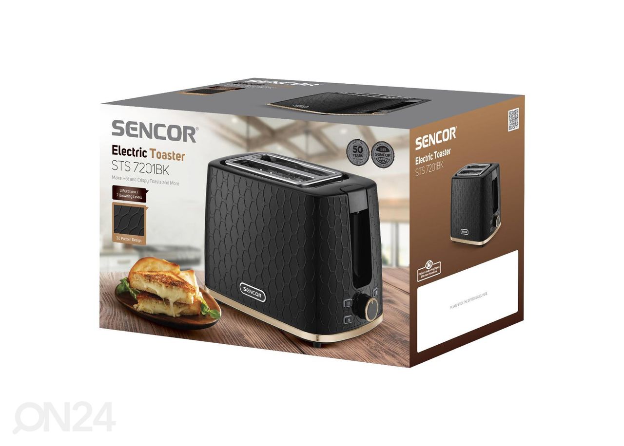 Röster Sencor STS7201BK, must suurendatud
