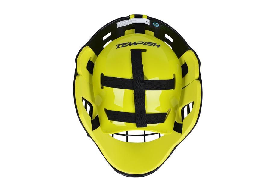 Saalihoki mask Hector Color Tempish värvus punane suurendatud
