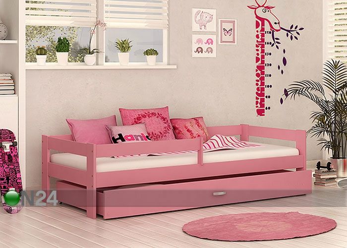 Sahtliga lastevoodi 80x160 cm suurendatud