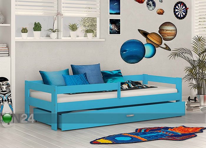 Sahtliga lastevoodi 80x160 cm suurendatud