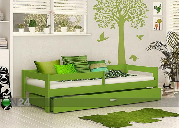 Sahtliga lastevoodi 80x160 cm suurendatud