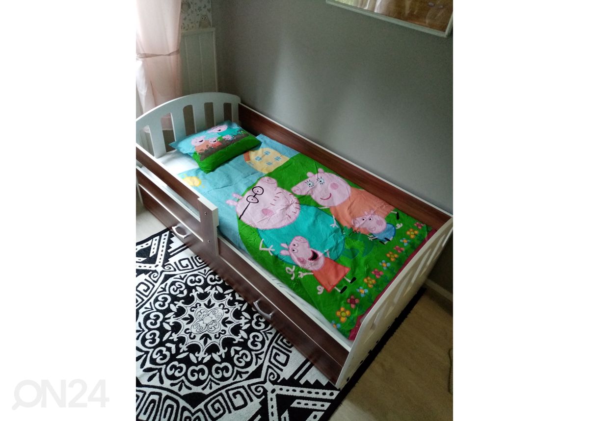 Sahtliga lastevoodi 80x160 cm+madrats suurendatud