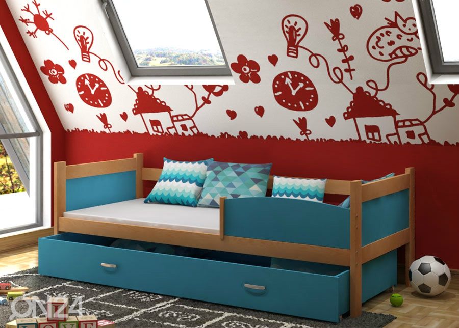 Sahtliga lastevoodi 80x184 cm suurendatud