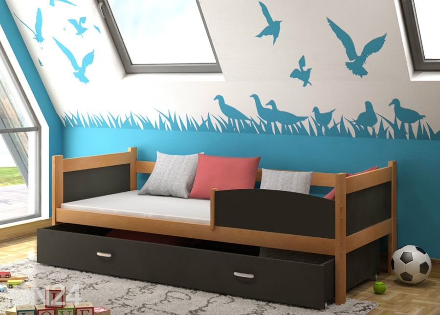 Sahtliga lastevoodi 80x184 cm suurendatud