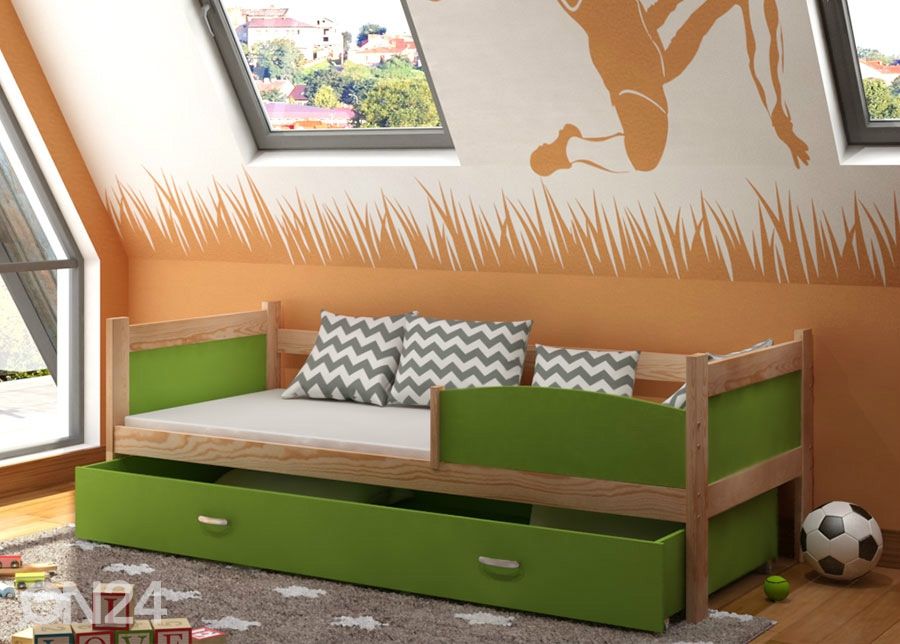 Sahtliga lastevoodi 80x184 cm suurendatud