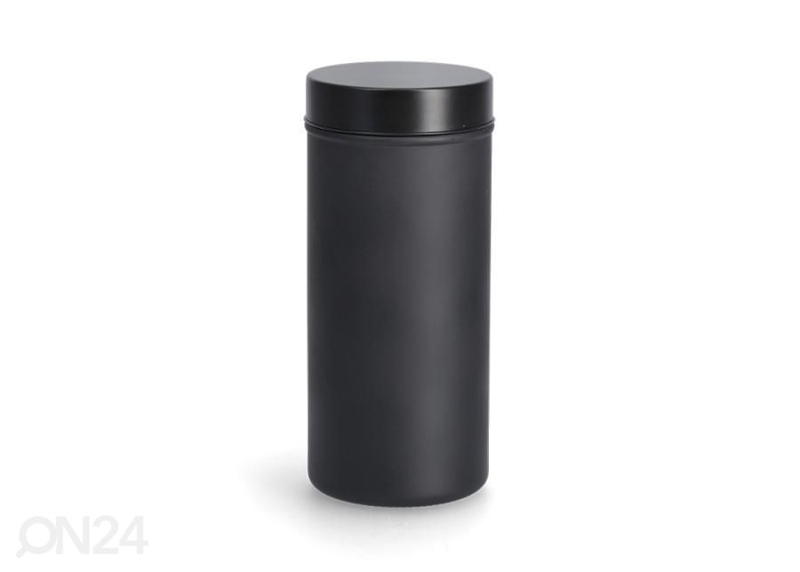 Säilituspurk metallist kaanega, 1250 ml, must suurendatud