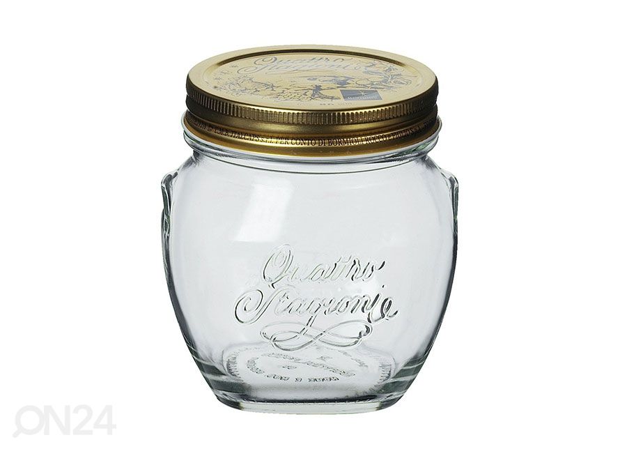 Säilituspurk Quattro 500 ml, 3 tk suurendatud