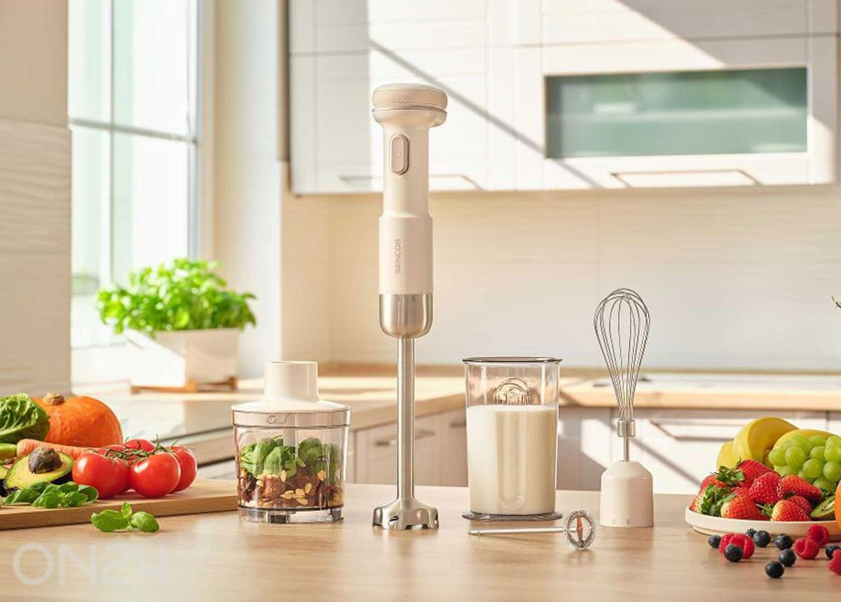 Saumikser akutoitel Sencor SHB9130WH suurendatud