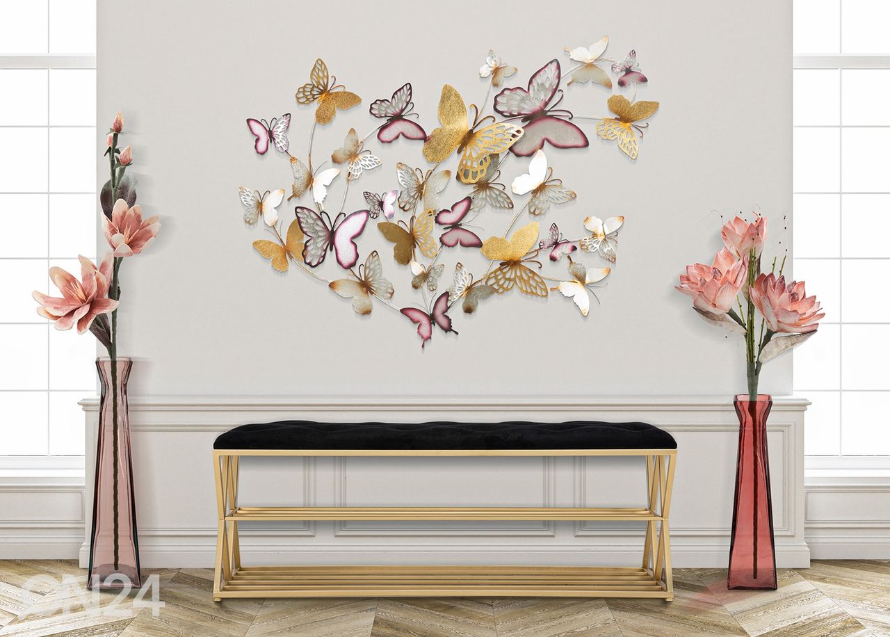 Seinadekoratsioon Butterflies 132x95,5 cm suurendatud