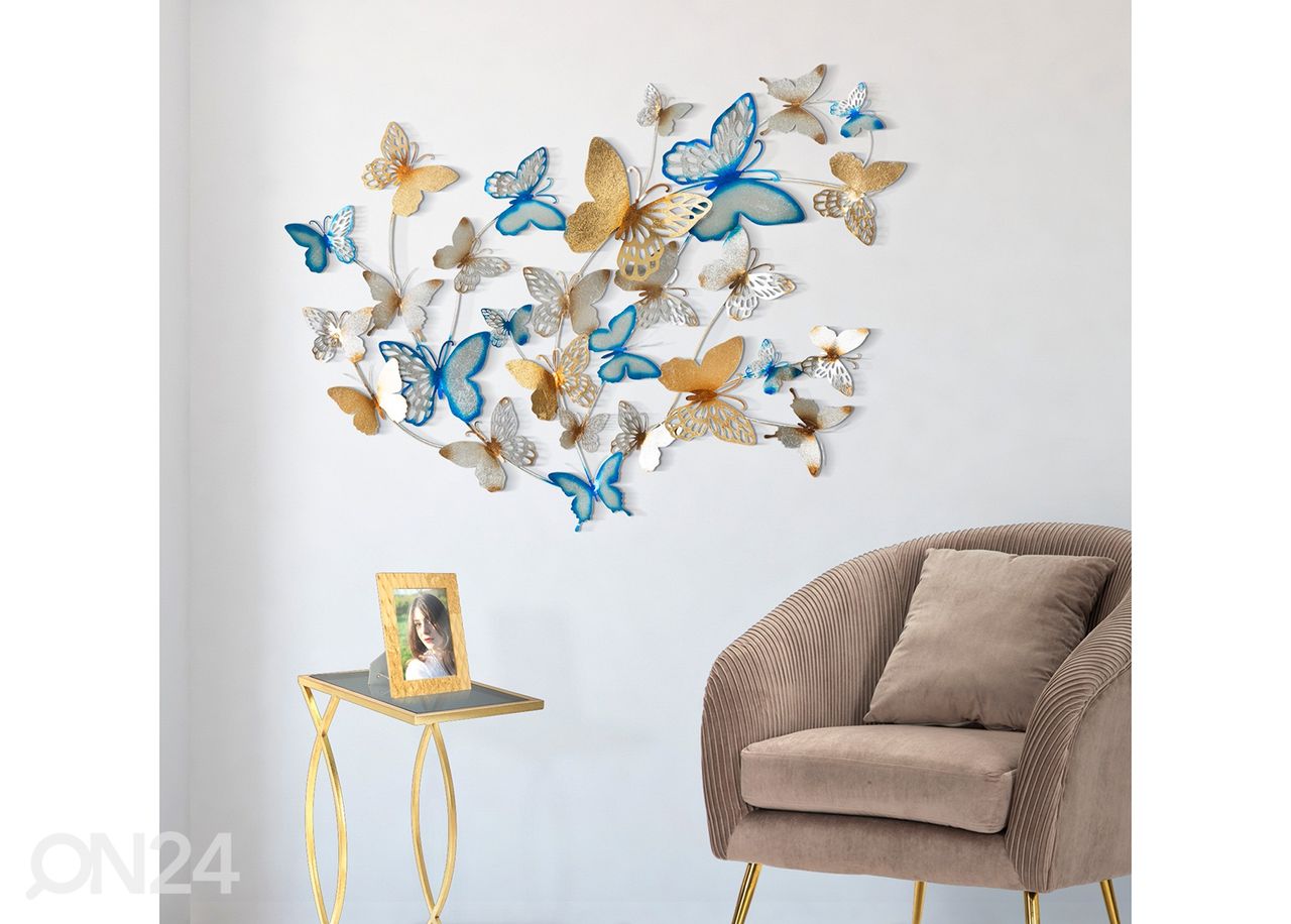 Seinadekoratsioon Butterflies 132x95,5 cm suurendatud