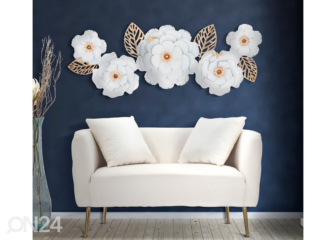 Seinadekoratsioon White Decor 158x60 cm suurendatud