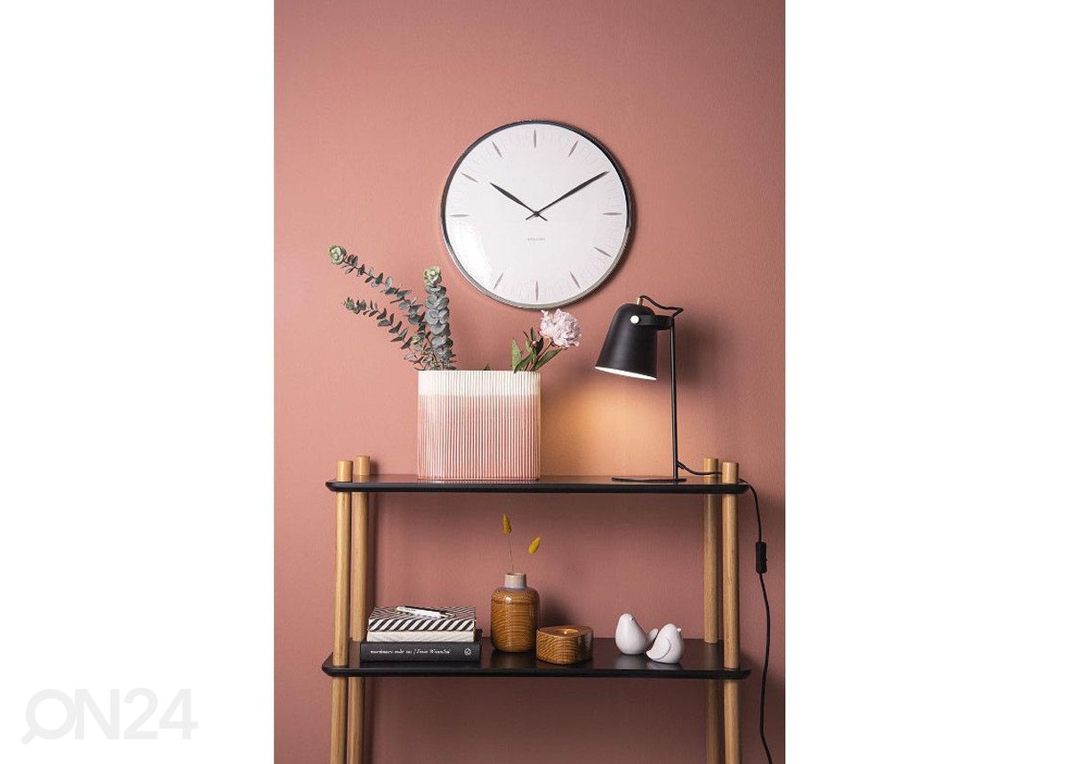 Seinakell Leaf Jungle valge Ø 40 cm suurendatud