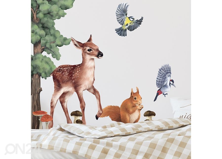 Seinakleebis Forest animals 2 suurendatud