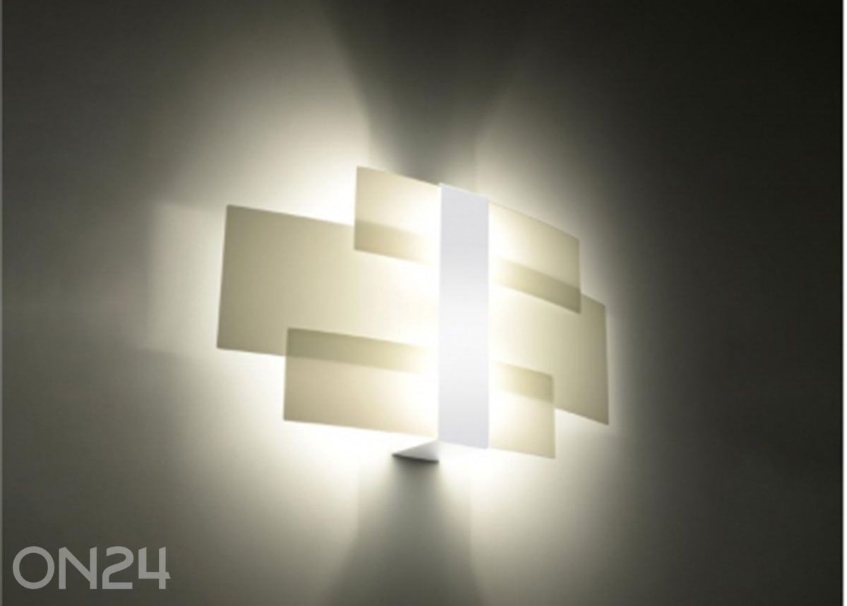 Seinalamp Celia, valge suurendatud