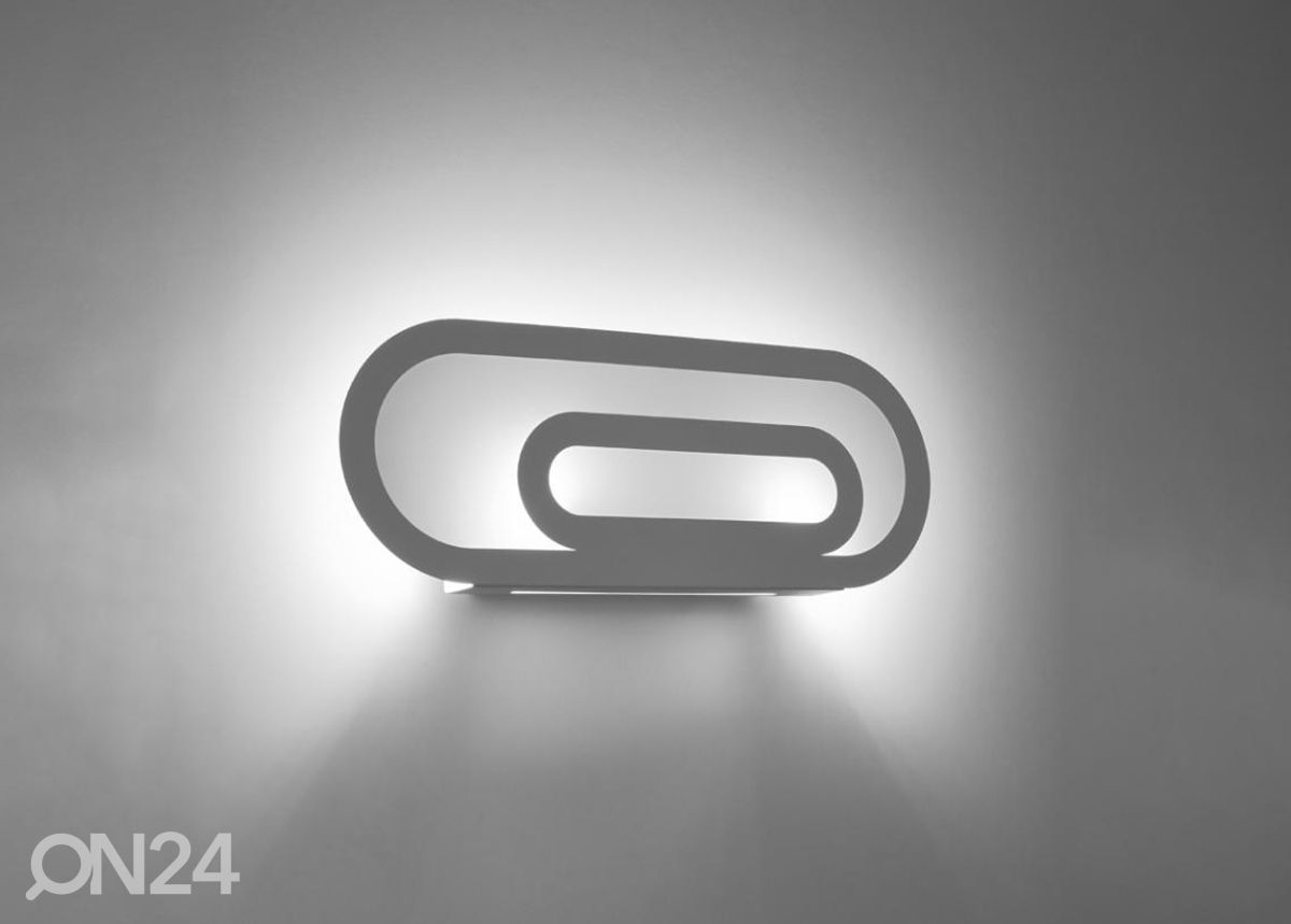 Seinalamp Saccon, valge suurendatud