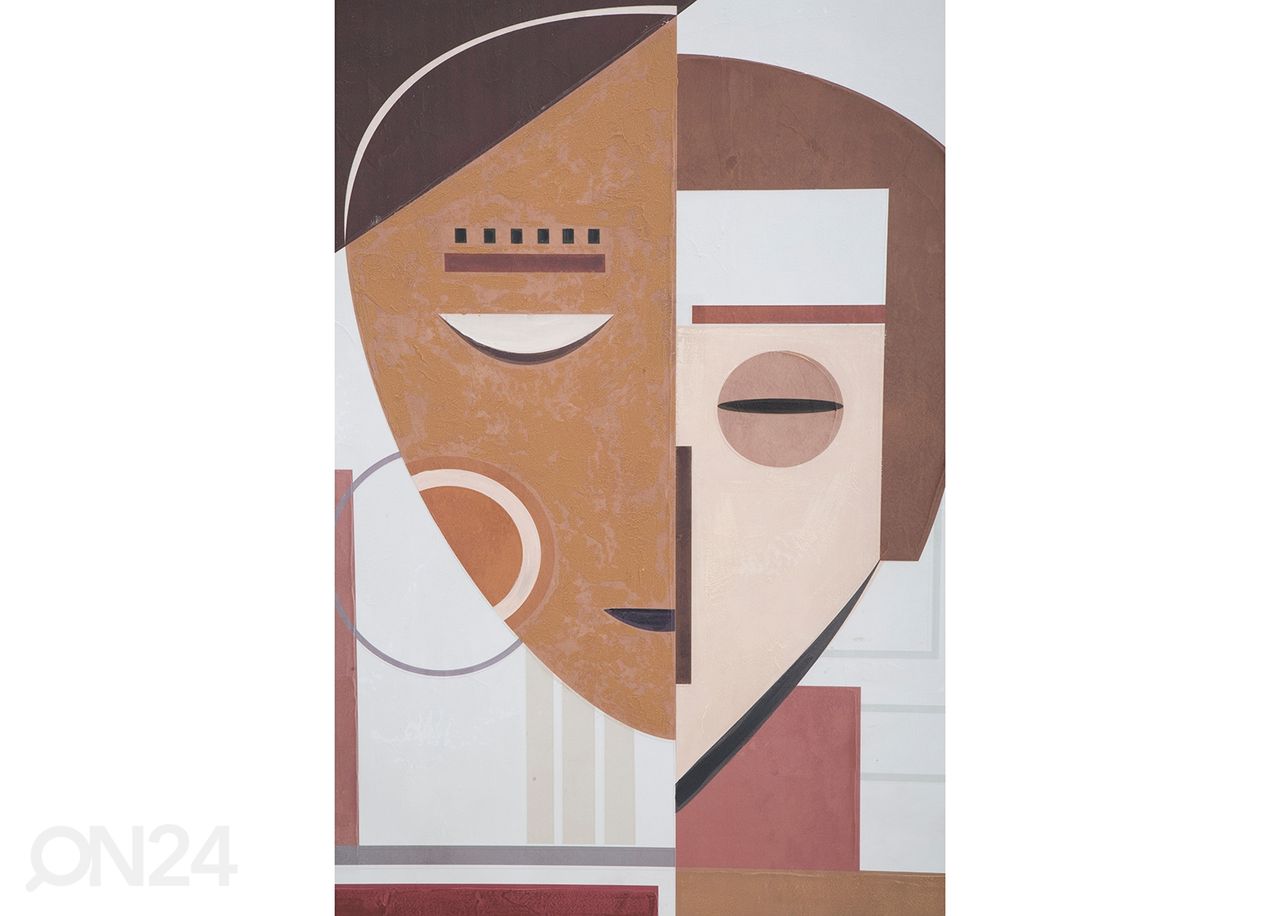 Seinamaal Ethnic Face 60x80 cm suurendatud