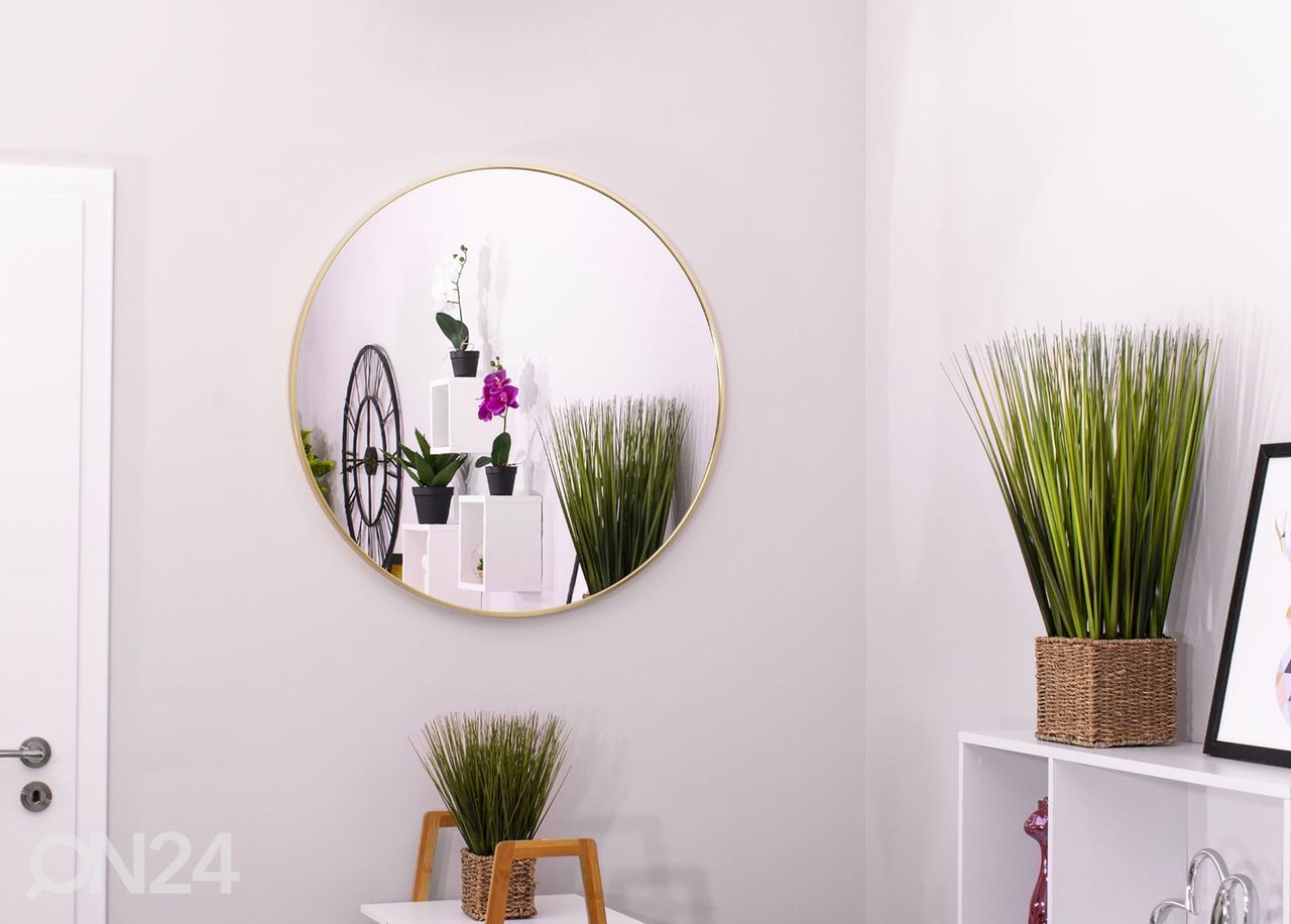 Seinapeegel, kuldne Ø80 cm suurendatud