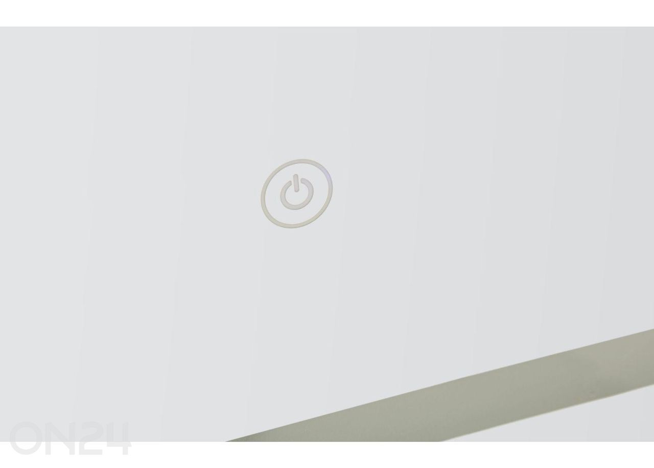 Seinapeegel LED 60x80 cm, hõbedane suurendatud