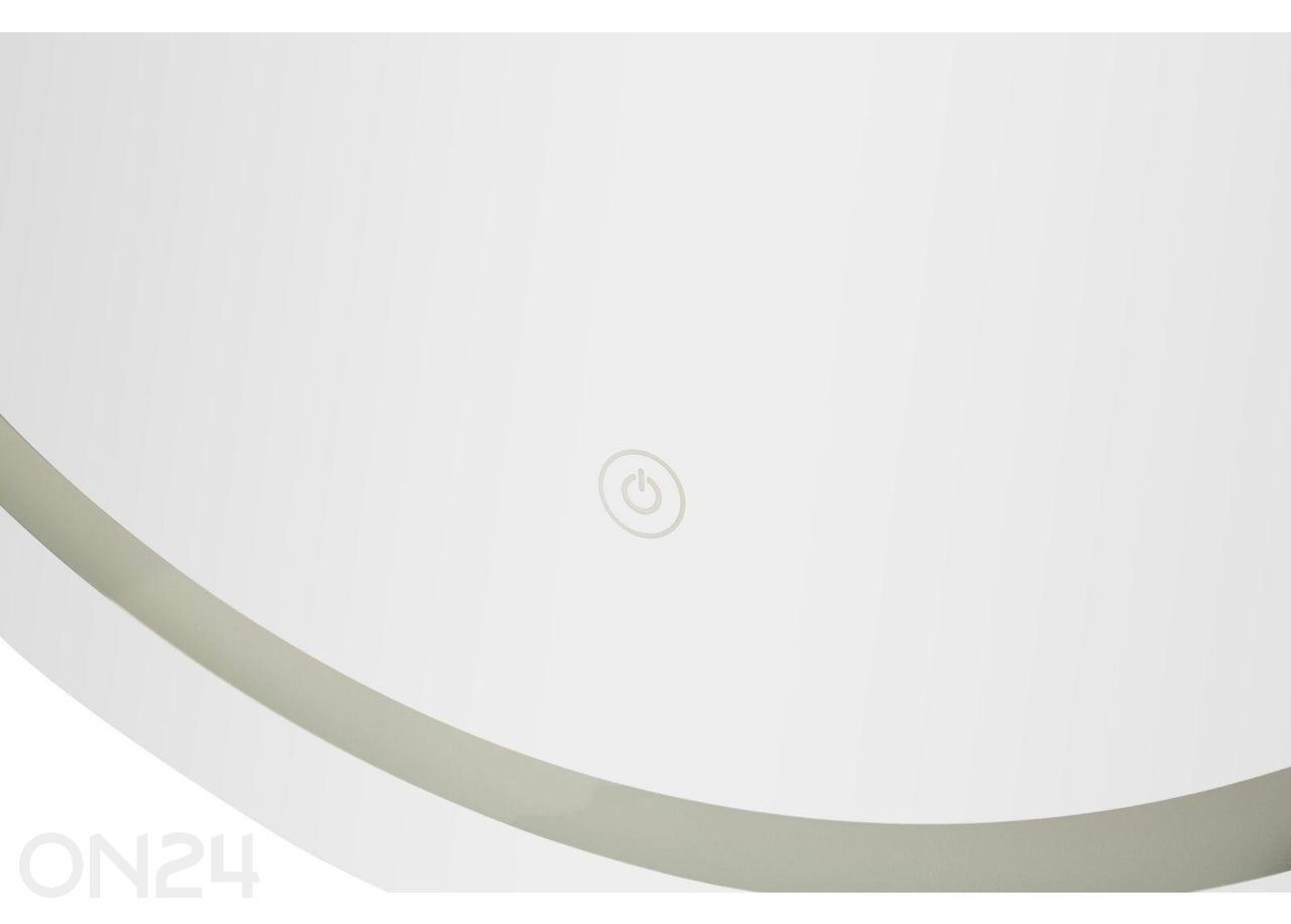 Seinapeegel LED 60x80 cm, hõbedane suurendatud