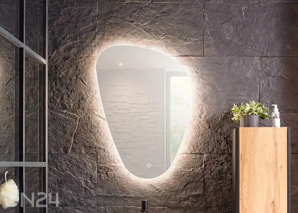 Seinapeegel valgustusega Tonder suurendatud