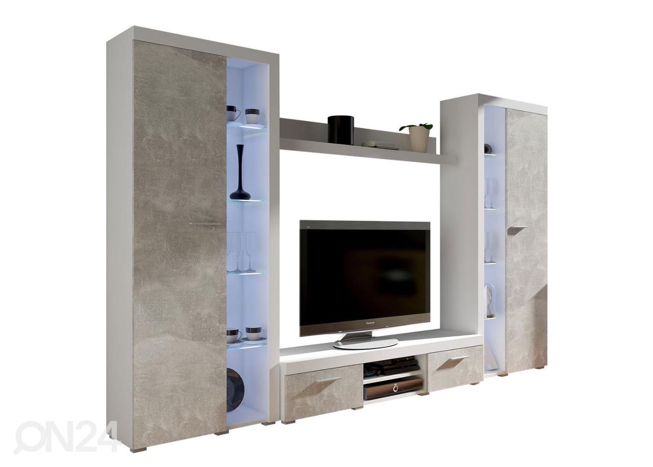 Sektsioon 300 cm + valge LED valgustus suurendatud