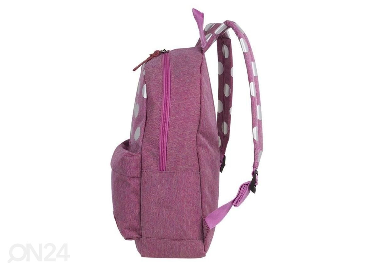 Seljakott CoolPack Street noorukile roosa täppidega 26L suurendatud