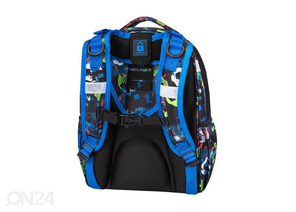 Seljakott CoolPack Turtle Football sinine 25 L suurendatud