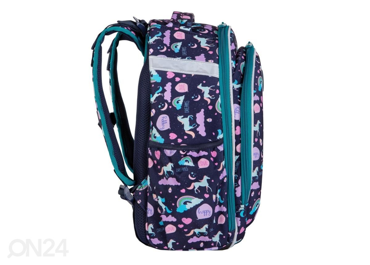 Seljakott CoolPack Turtle Happy Unicorn 25 L suurendatud