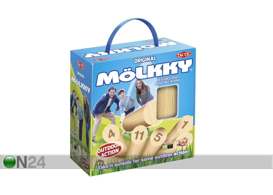 Seltskonnamäng Mölkky suurendatud