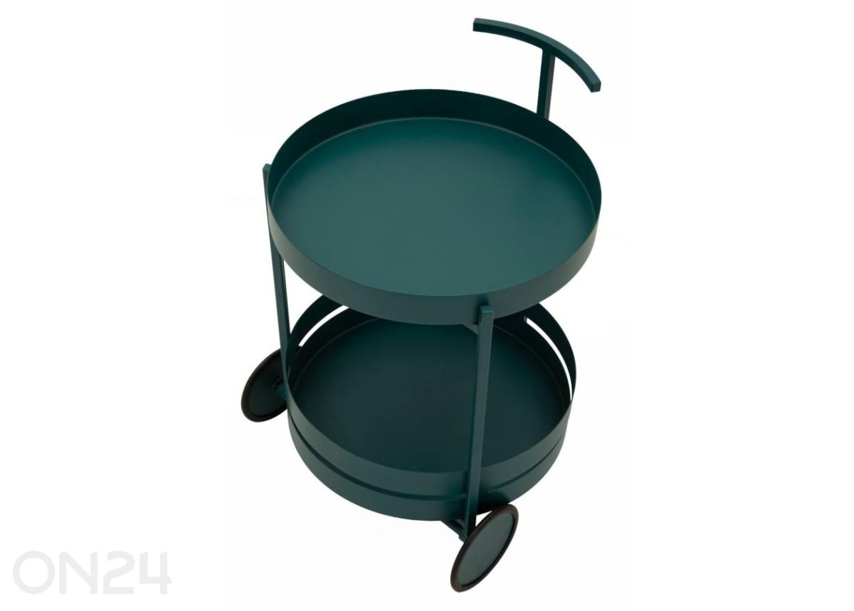 Serveerimiskäru Saturno, sinakasroheline suurendatud