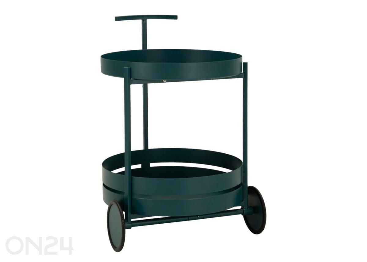 Serveerimiskäru Saturno, sinakasroheline suurendatud