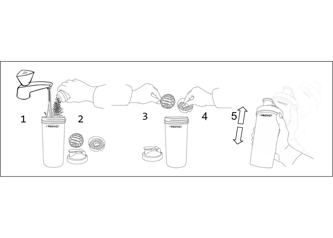 Shaker 0,4 L Avento suurendatud