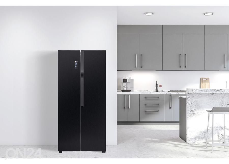 Side-by-side külmik Bomann SBS73241SIX must suurendatud