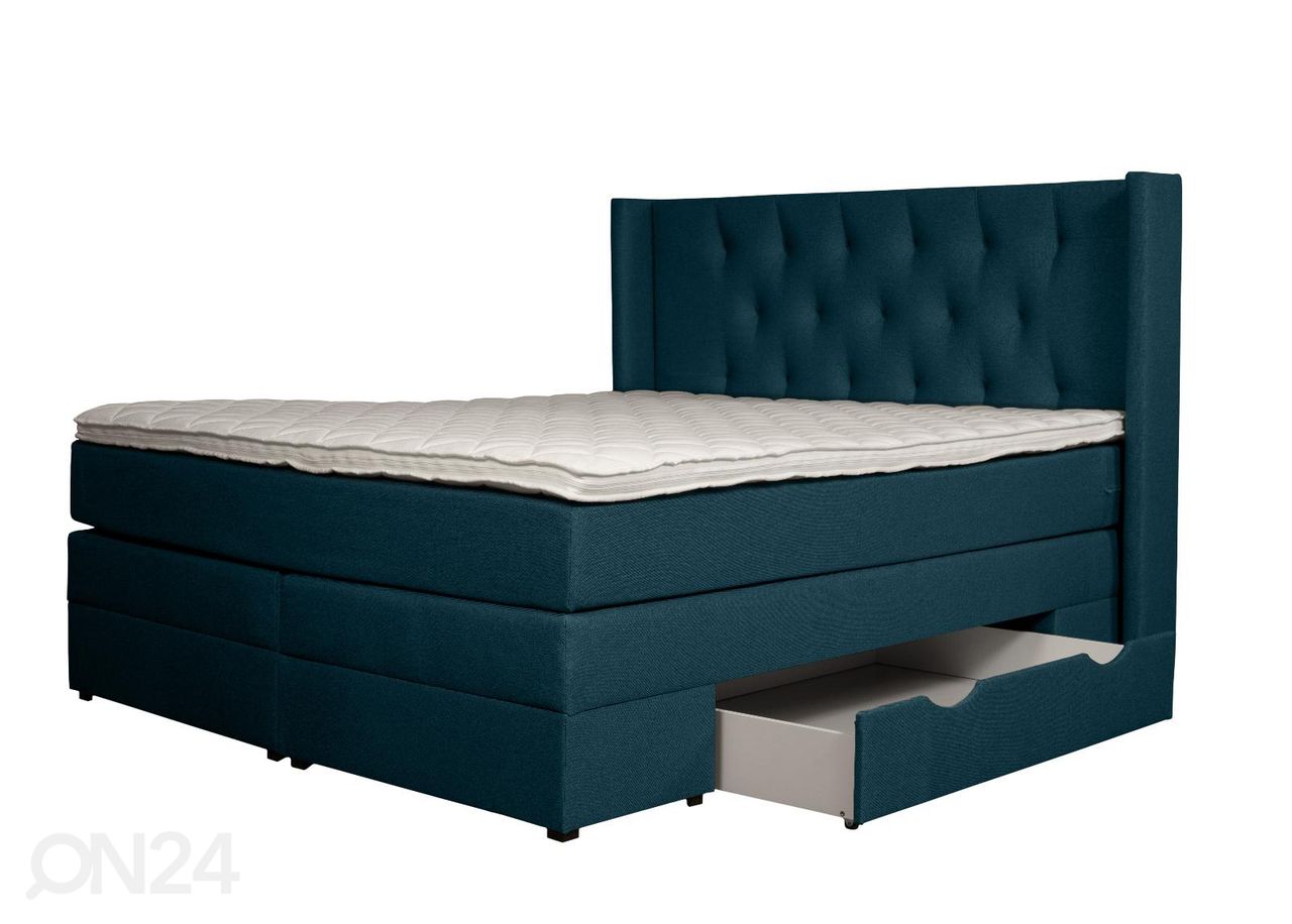 Sime Beds kontinentaalvoodi Sanna sahtlitega 140x210cm suurendatud