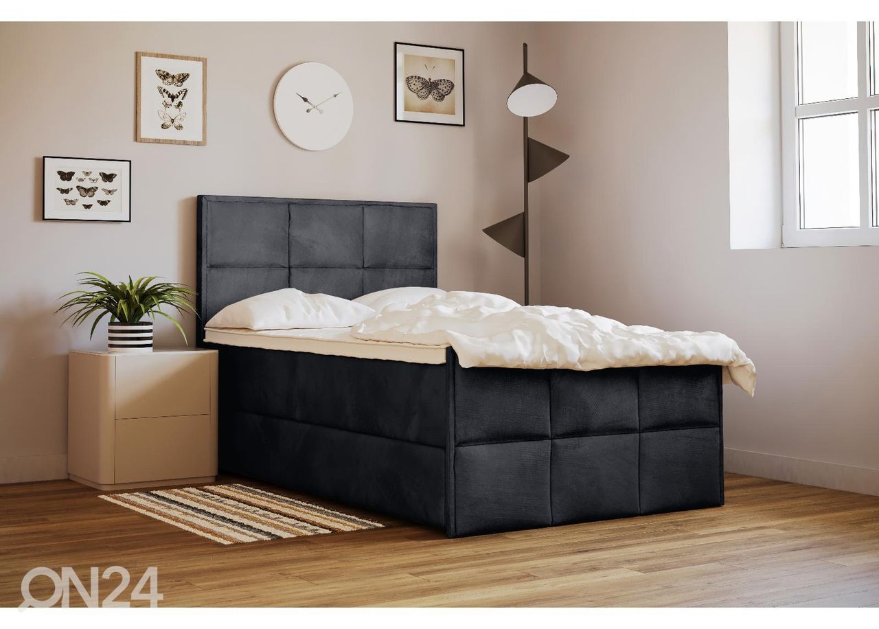 Sime Beds pesukastiga kontinentaalvoodi Helena 120x200cm suurendatud