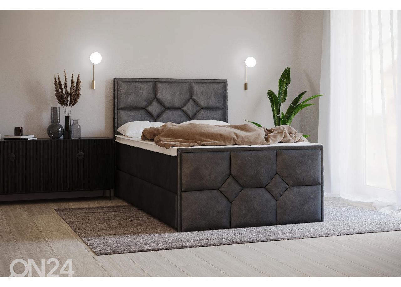 Sime Beds pesukastiga kontinentaalvoodi Helena Mosaiik 120x200cm suurendatud