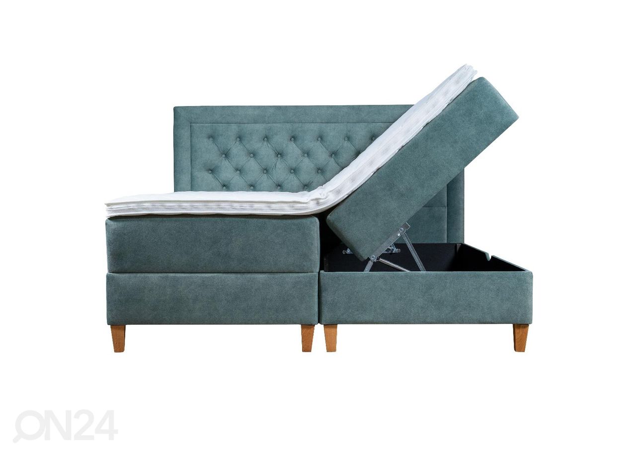 Sime Beds pesukastiga kontinentaalvoodi Marleen 140x210cm suurendatud