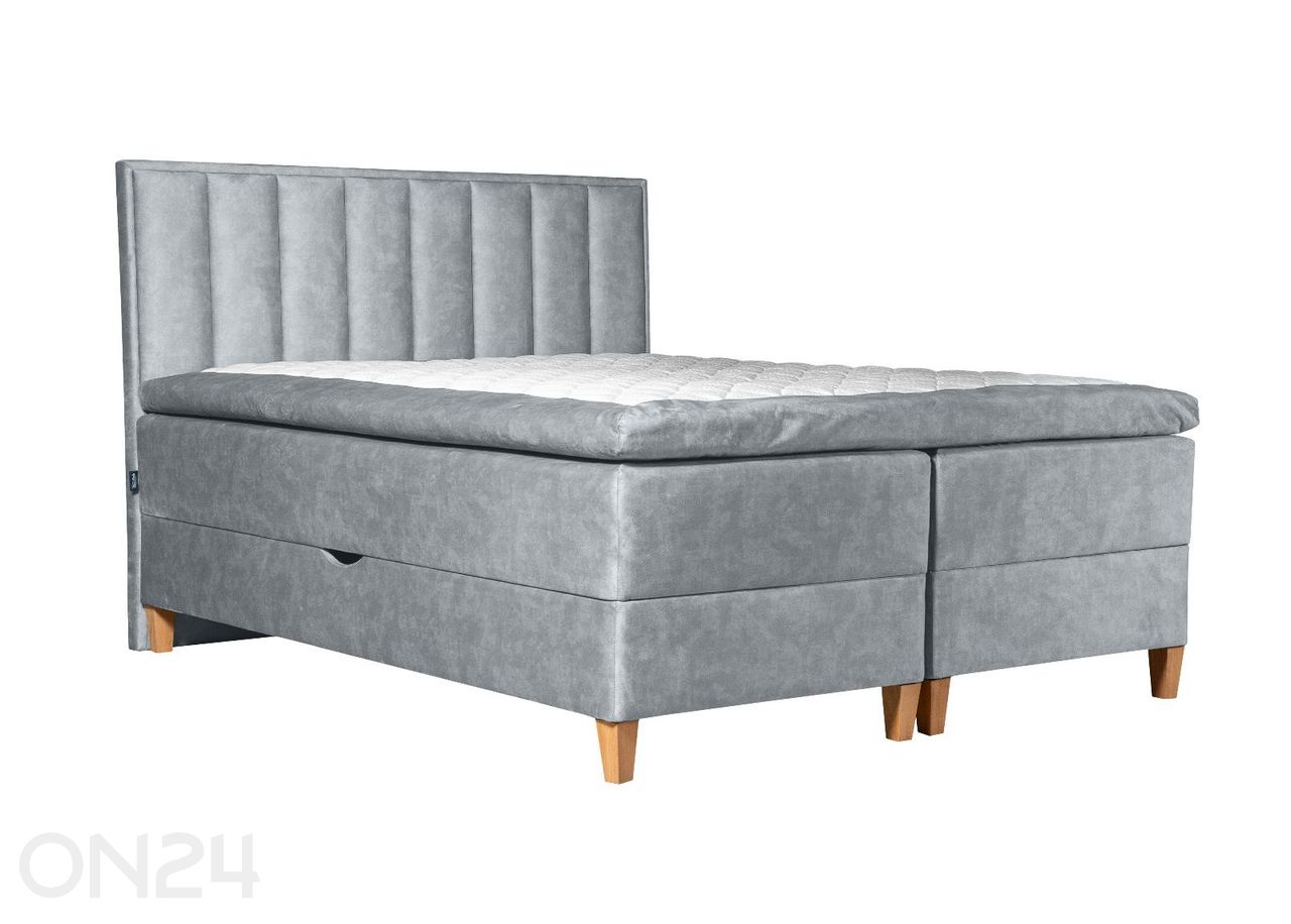 Sime Beds pesukastiga kontinentaalvoodi Mileen 140x210 cm suurendatud
