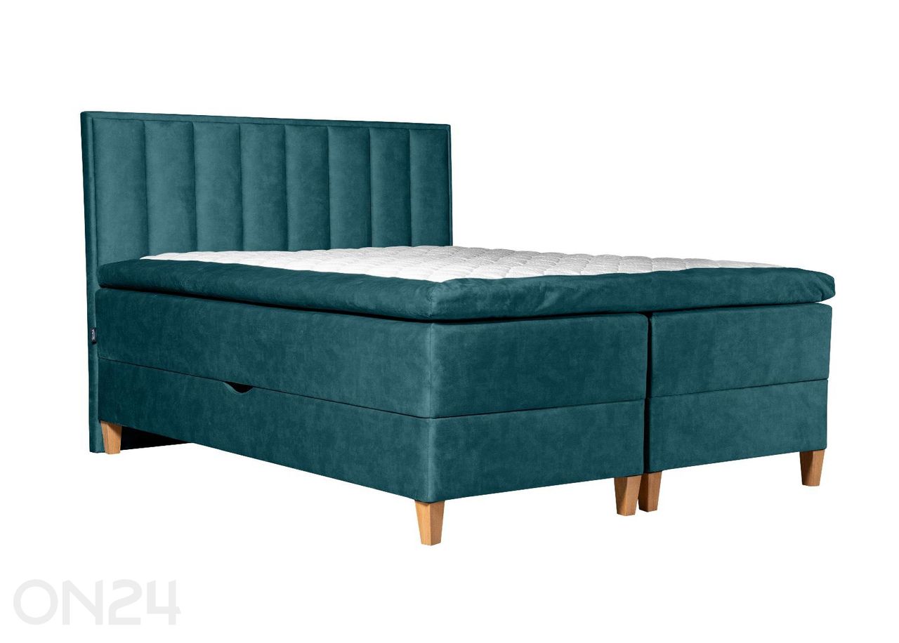 Sime Beds pesukastiga kontinentaalvoodi Mileen 140x210 cm suurendatud