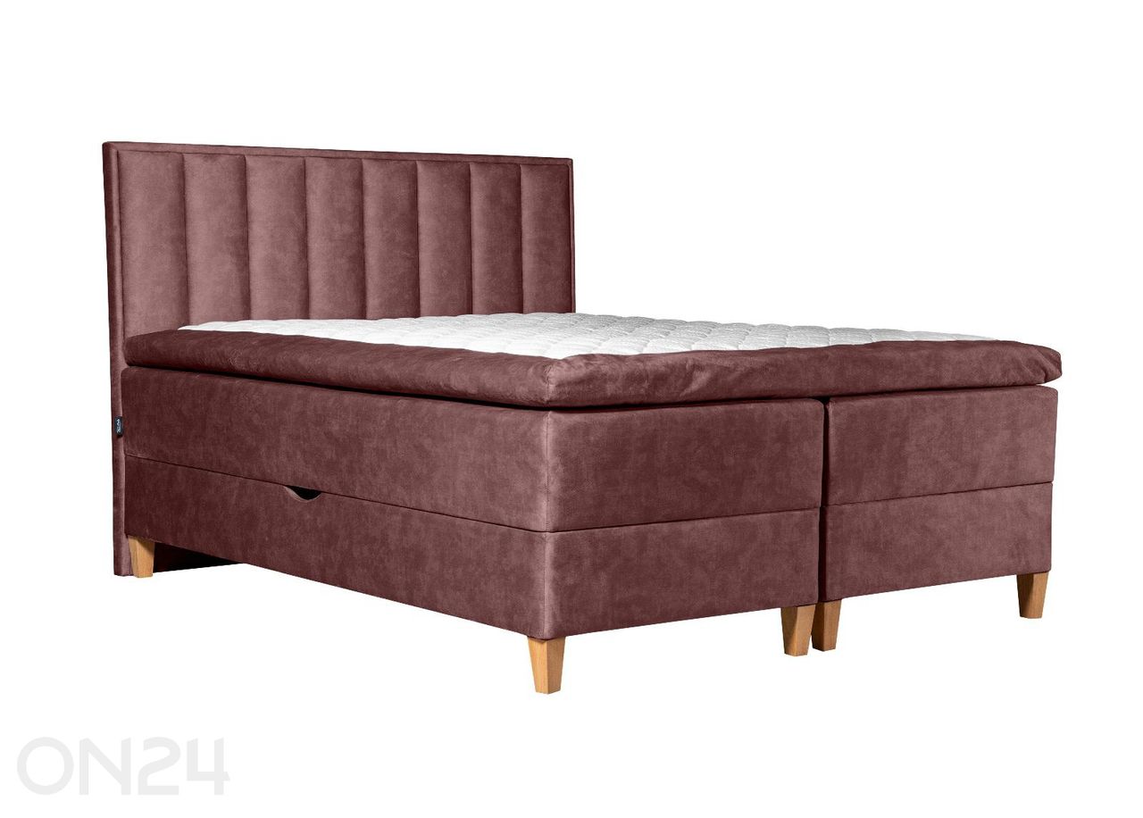 Sime Beds pesukastiga kontinentaalvoodi Mileen 140x210 cm suurendatud