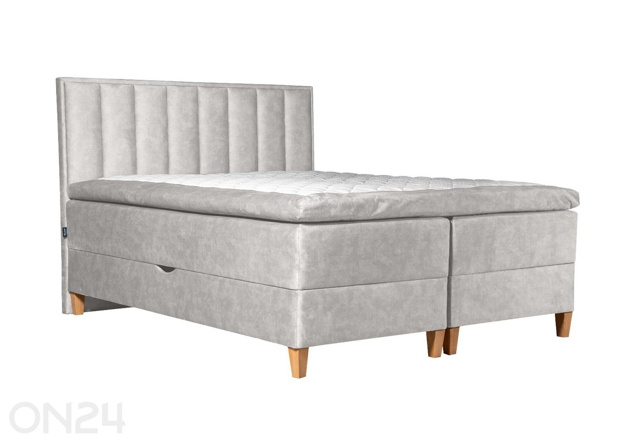 Sime Beds pesukastiga kontinentaalvoodi Mileen 140x210 cm suurendatud