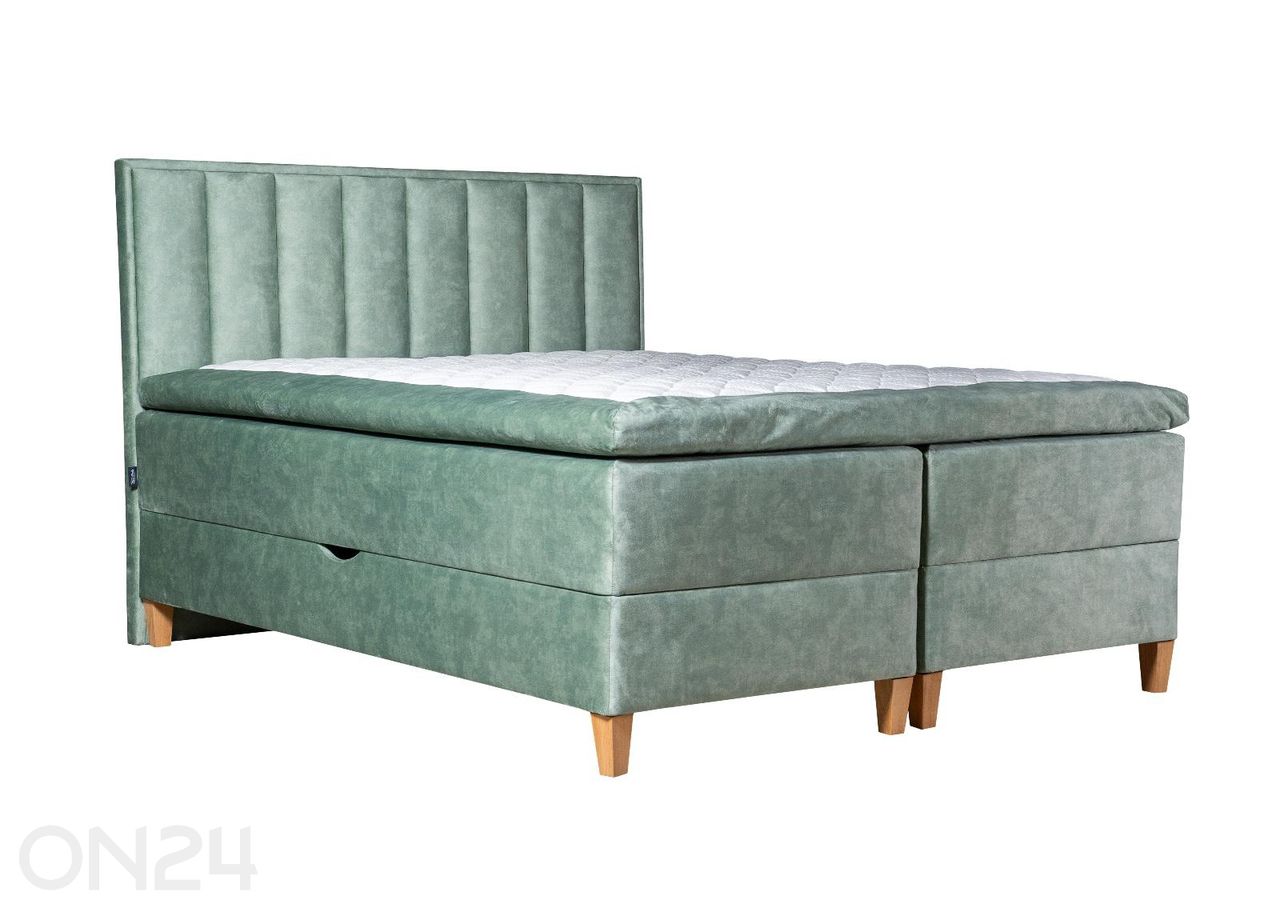Sime Beds pesukastiga kontinentaalvoodi Mileen 140x210 cm suurendatud