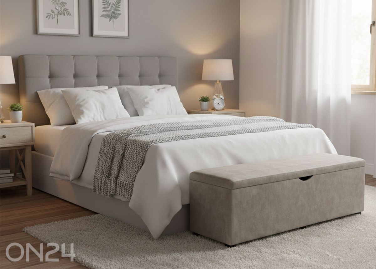 Sime Beds tumba panipaigaga MONO Ruut 140 cm suurendatud