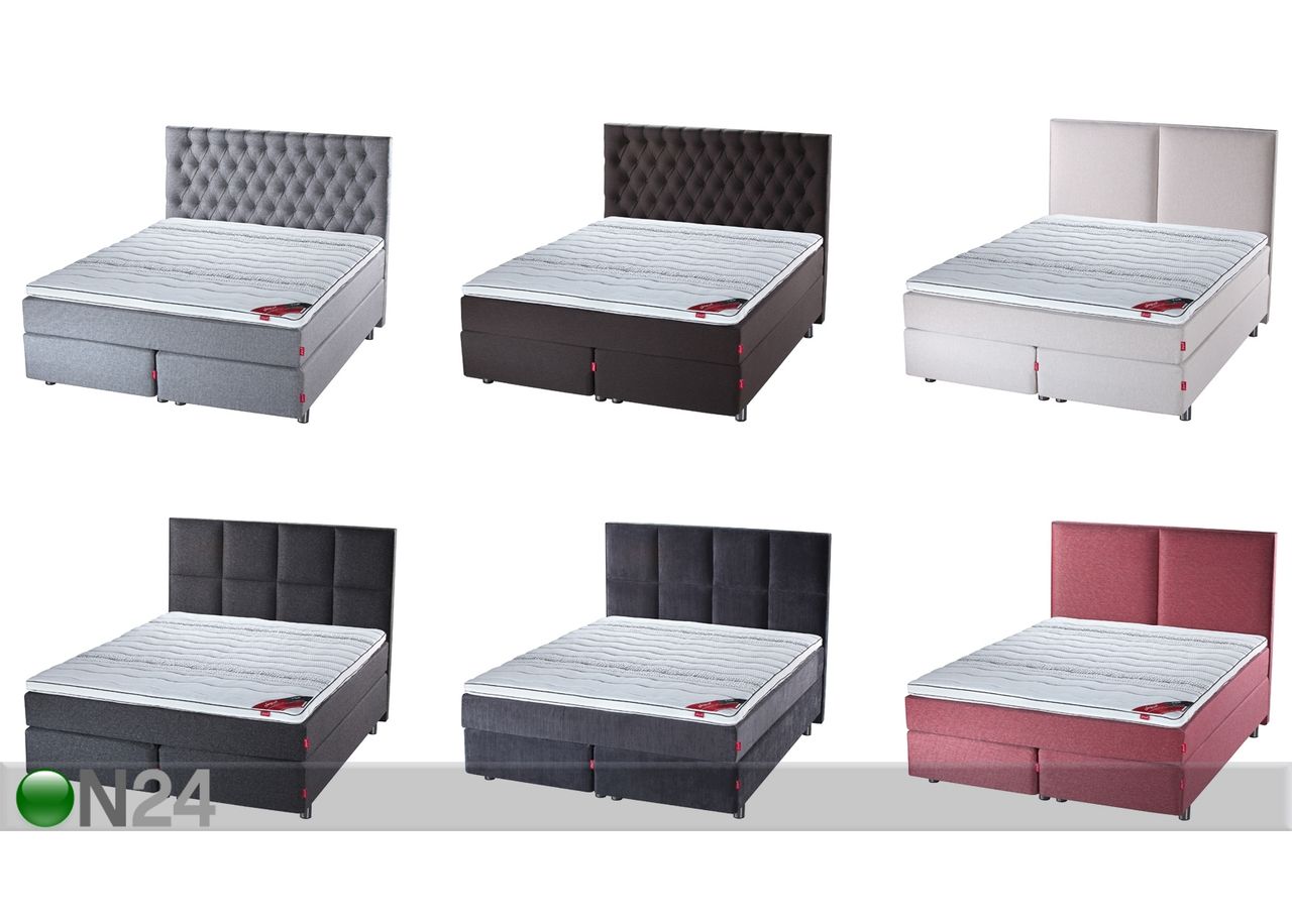Sleepwell Black kontinentaalvoodi 180x200 cm suurendatud