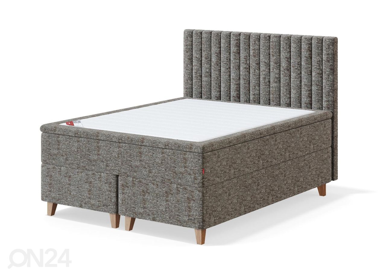 Sleepwell kontinentaalvoodi BLACK CONTINENTAL (8 jalaga) 160x200 cm suurendatud