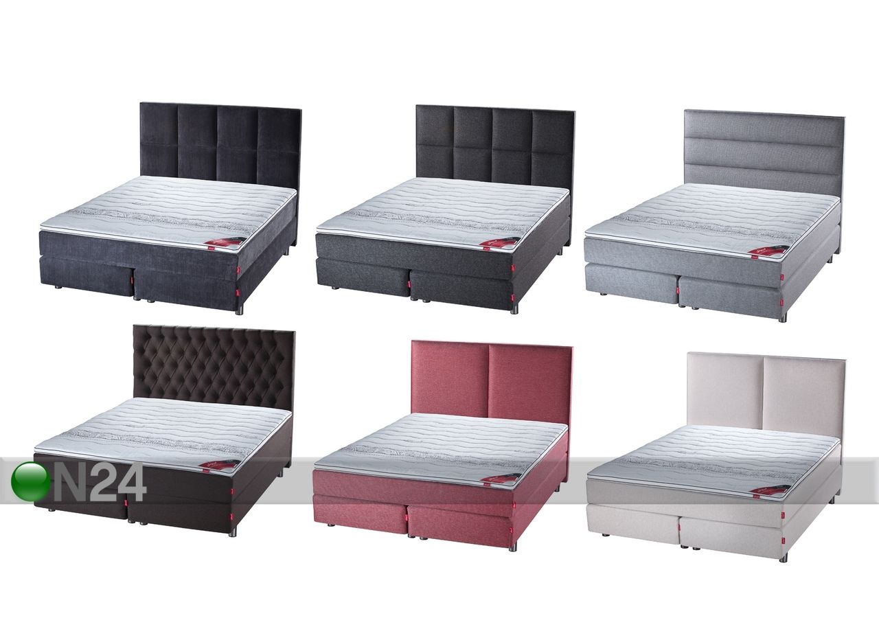 Sleepwell Red Continental voodi medium 180x200 cm suurendatud