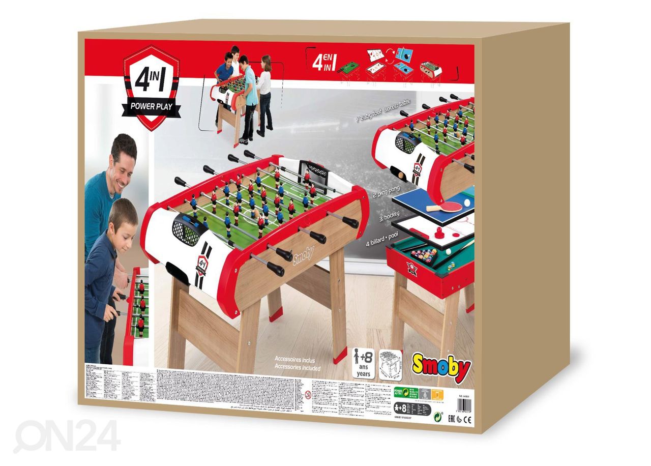 Smoby Mängulaud 4 in 1 suurendatud
