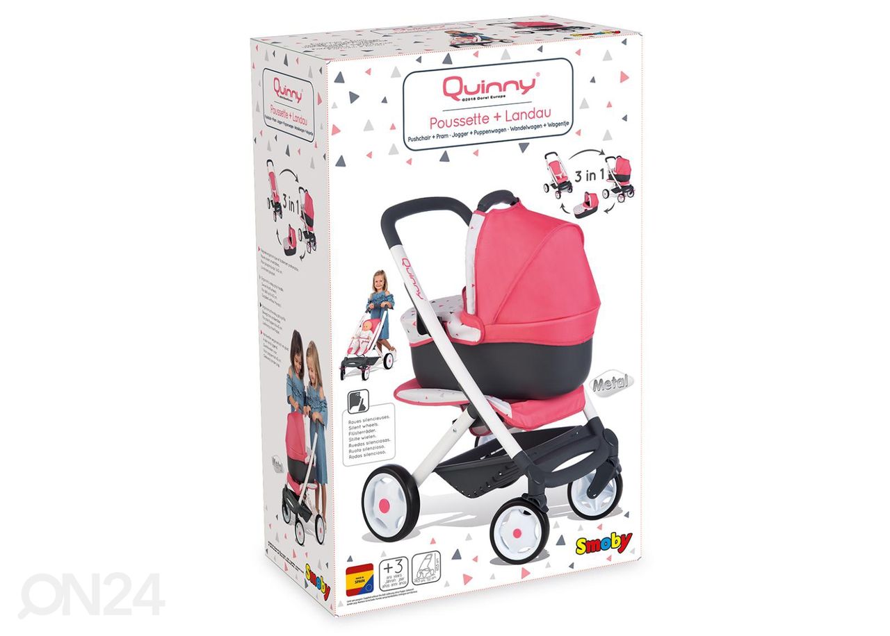 Smoby nukuvanker Quinny 3 in 1 suurendatud