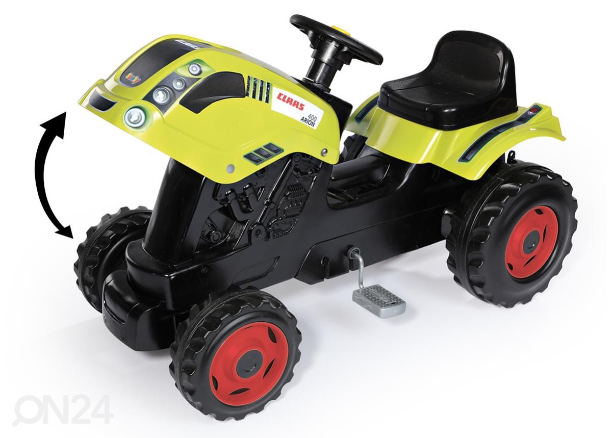 Smoby traktor Claas Farmer XL +käru suurendatud